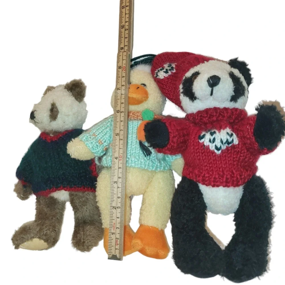 Hugfun Plush Lot 3 Panda Teddy Bear Yellow Duck Stuffed Animal Toy‎ Costco 9
